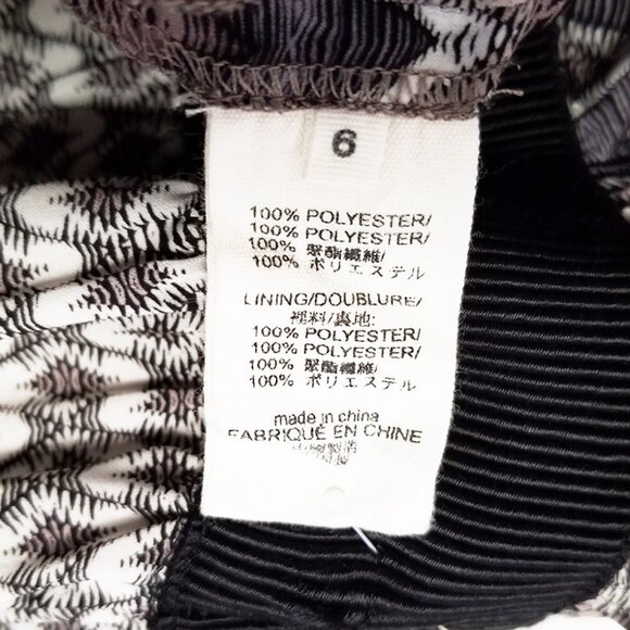 L'AGENCE Print Pleated Satin Fit & Flare Dress Size 6 Nordstrom $495 Aztec Silky - Picture 8 of 16